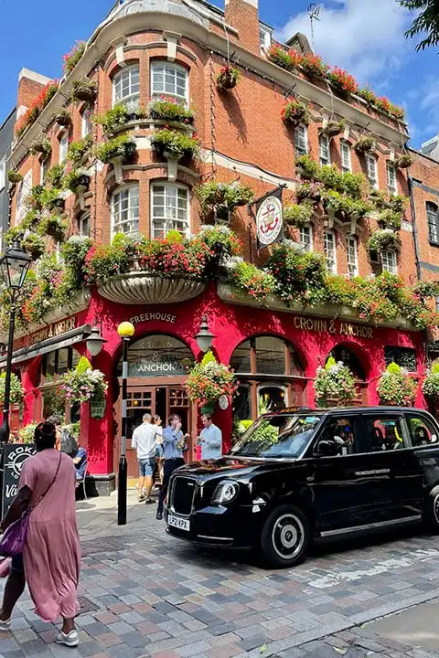 Soho district, London