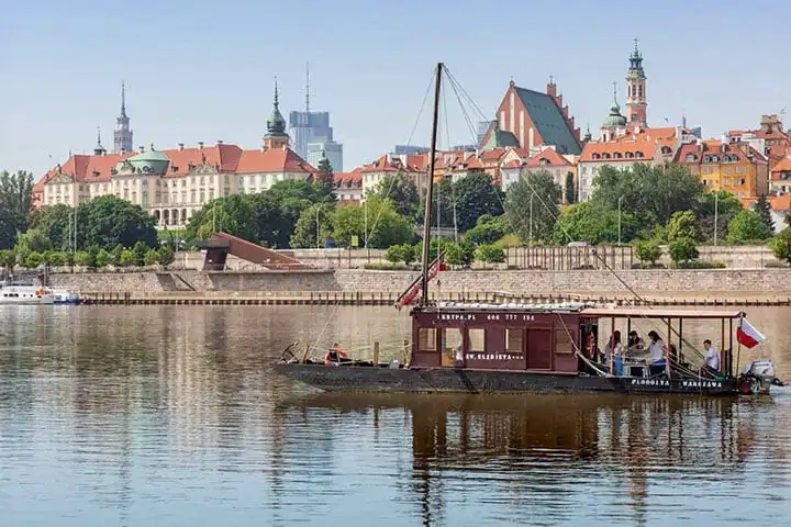 traditional cruise on the Vistula in Warsaw