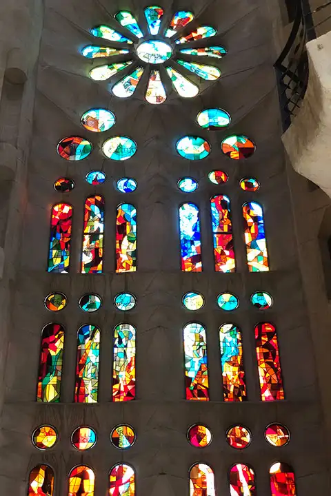 Sagrada Familia stained-glass windows