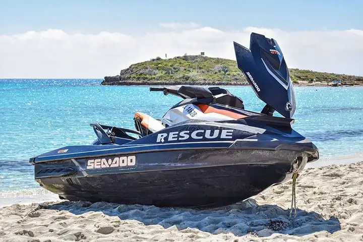Jet skiing in Lloret de Mar