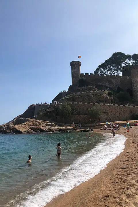 Going out in Tossa de Mar