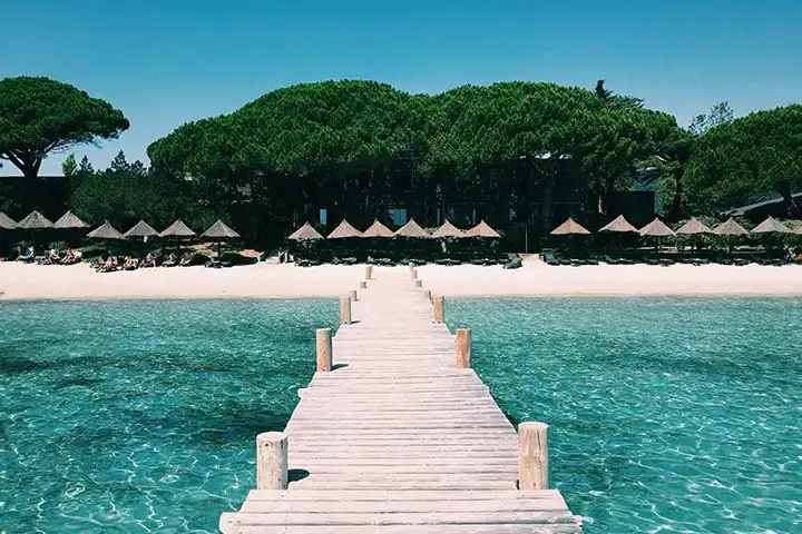 Santa Giulia beach in Corsica