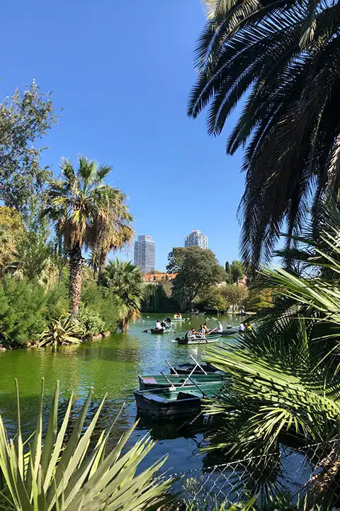 Rowing in Ciutadella Park, Barcelona