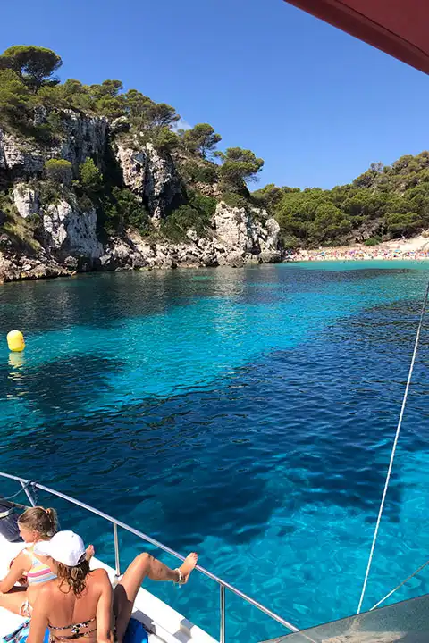 Boat trip in Menorca