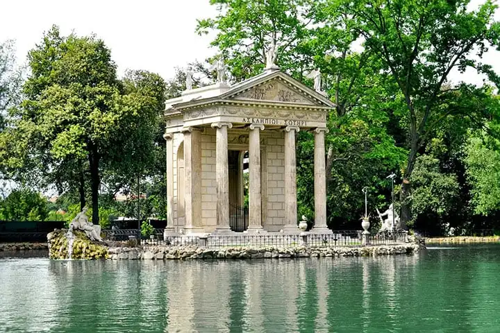 Villa Borghese and its gardens