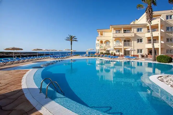 Seafront aparthotel in Menorca