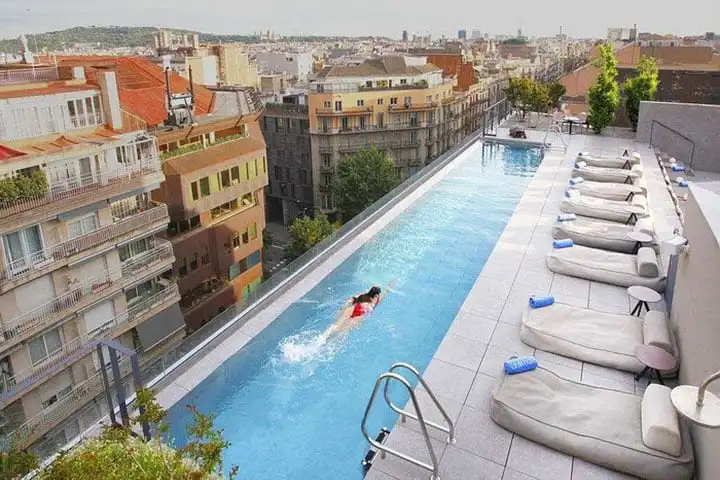 Ohla Eixample Hotel, central Barcelona, with indoor pool